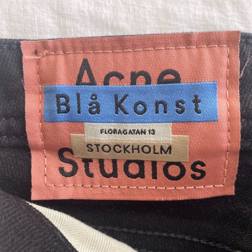 Acne Studios Bla Konst Peg High Rise Skinny Jeans